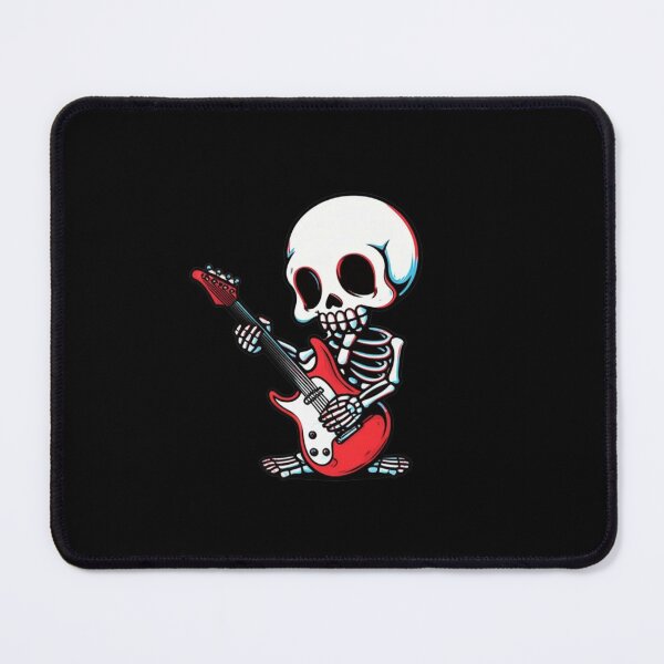 Item preview, Funny Chibi Skeleton Playing Guitar Halloween Cute Premium Skeleton Design designed and sold by ColorSplash123.