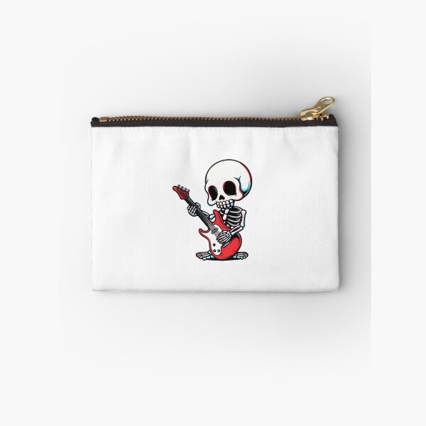 Item preview, Funny Chibi Skeleton Playing Guitar Halloween Cute Premium Skeleton Design designed and sold by ColorSplash123.