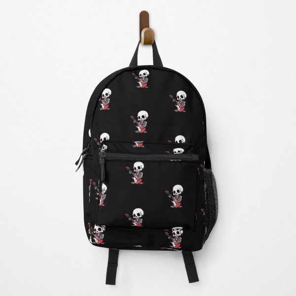 Item preview, Funny Chibi Skeleton Playing Guitar Halloween Cute Premium Skeleton Design designed and sold by ColorSplash123.