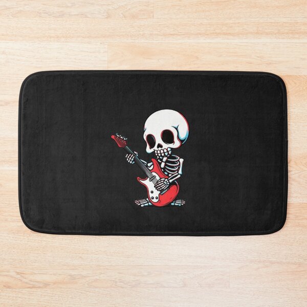 Item preview, Funny Chibi Skeleton Playing Guitar Halloween Cute Premium Skeleton Design designed and sold by ColorSplash123.