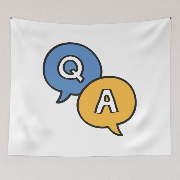 Item preview, Question and answer marks sign in speech bubble designed and sold by KasTanDesign.