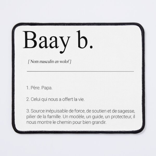 Item preview, Baay poster Definition of the word Papa in Wolof designed and sold by Audrey Janvier | AJD.