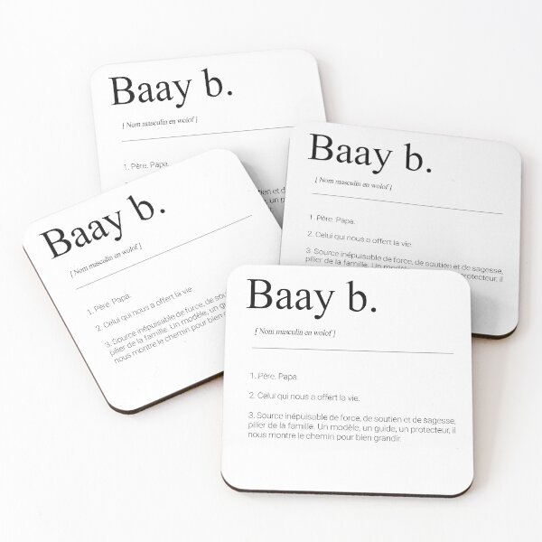 Item preview, Baay poster Definition of the word Papa in Wolof designed and sold by Audrey Janvier | AJD.
