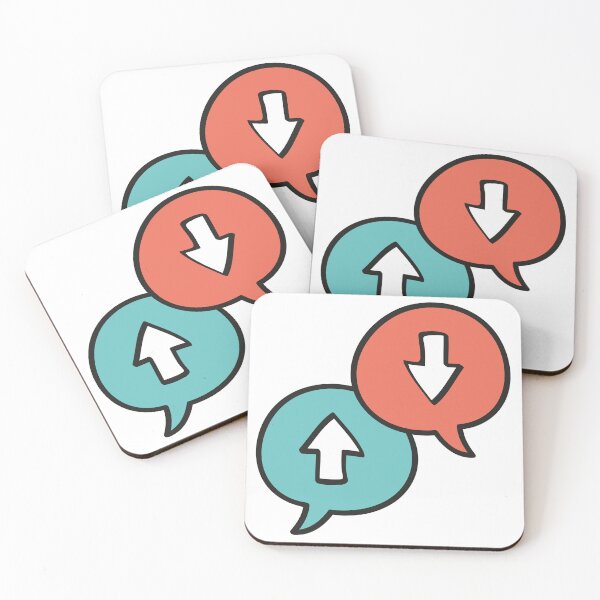 Item preview, Up and down marks sign in speech bubble designed and sold by KasTanDesign.