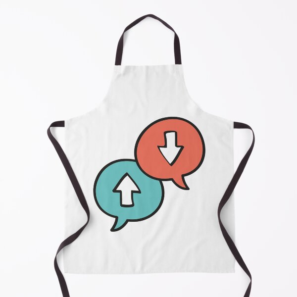 Item preview, Up and down marks sign in speech bubble designed and sold by KasTanDesign.