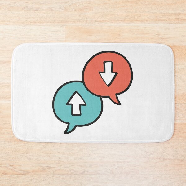 Item preview, Up and down marks sign in speech bubble designed and sold by KasTanDesign.