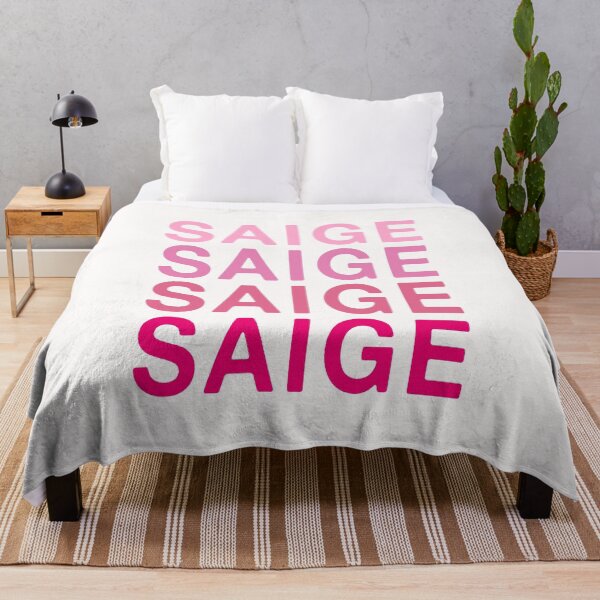 Item preview, Saige Name Pink Colors designed and sold by Jeallan Designs.