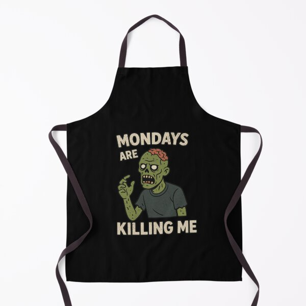 Item preview, Mondays Are Killing Me – Halloween Zombie Illustration designed and sold by KamilKfoon.