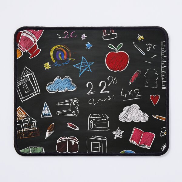 Item preview, Educational Chalkboard Print, Teacher Gift Idea, School Themed Wall Art for Classroom, Kids Room Decor, Hand Drawn Elements designed and sold by Artania21.