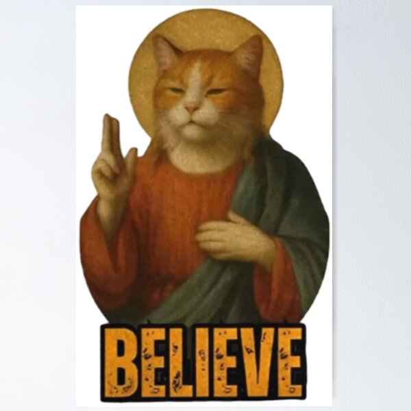 Item preview, Cat & Peace Gesture designed and sold by KEIRALEIGHULL.