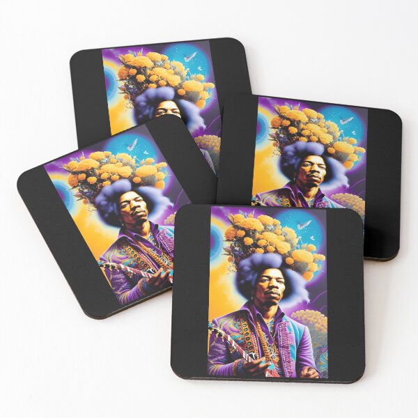 Item preview, Arte púrpura psicodélico genial inspirado en Jimi Hendrix designed and sold by CoralieSylva.