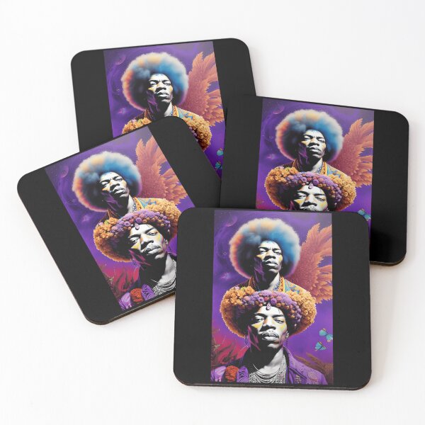 Item preview, Cool Remember Jimi Hendrix Inspired Purple Psychedelic Art designed and sold by CoralieSylva.