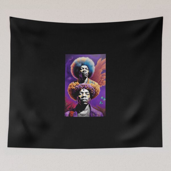 Item preview, Cool Remember Jimi Hendrix Inspired Purple Psychedelic Art designed and sold by CoralieSylva.