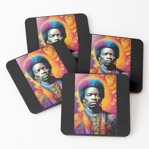 Item preview, Arte psicodélico vintage genial inspirado en Jimi Hendrix designed and sold by CoralieSylva.