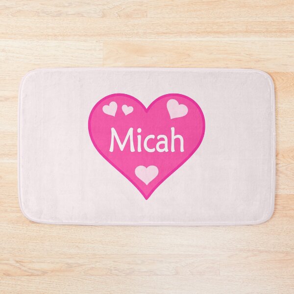Item preview, Micah Name Pink Heart  designed and sold by Jeallan Designs.