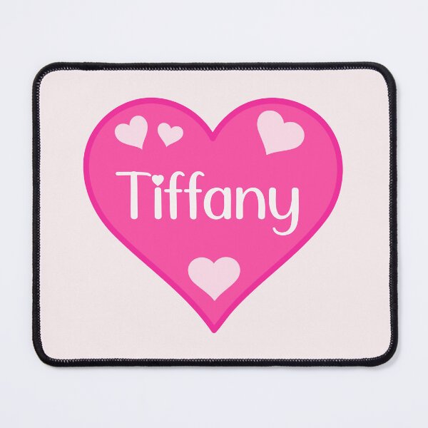 Item preview, Tiffany Name Pink Heart  designed and sold by Jeallan Designs.