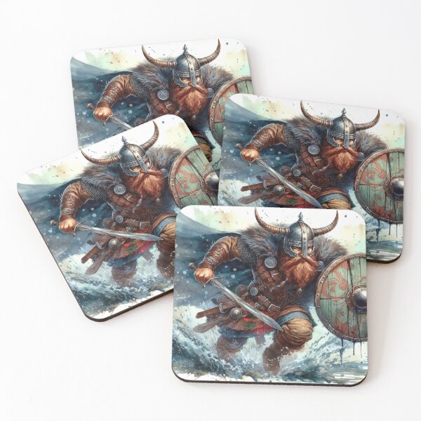 Item preview, Viking Warrior in watercolor designed and sold by paulrommer.
