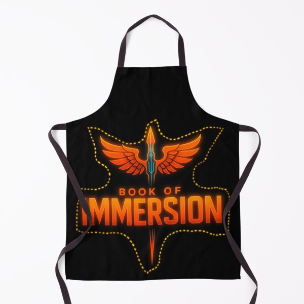 Book of Immersion Orange Patch Logo Art Apron
