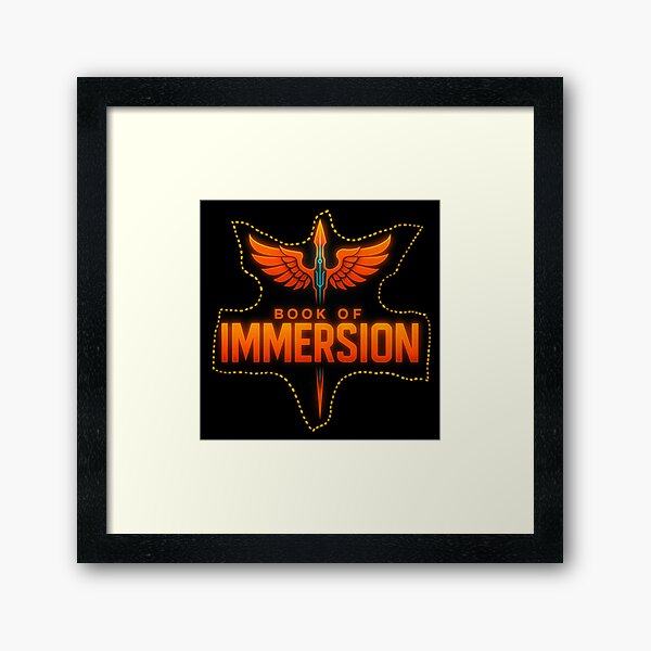 Book of Immersion Orange Patch Logo Art Framed Art Print