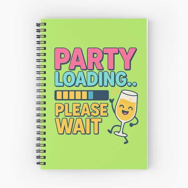 Aperçu de l'œuvre Chargement de la fête Veuillez patienter Citation drôle créée et vendue par pixelandpine.