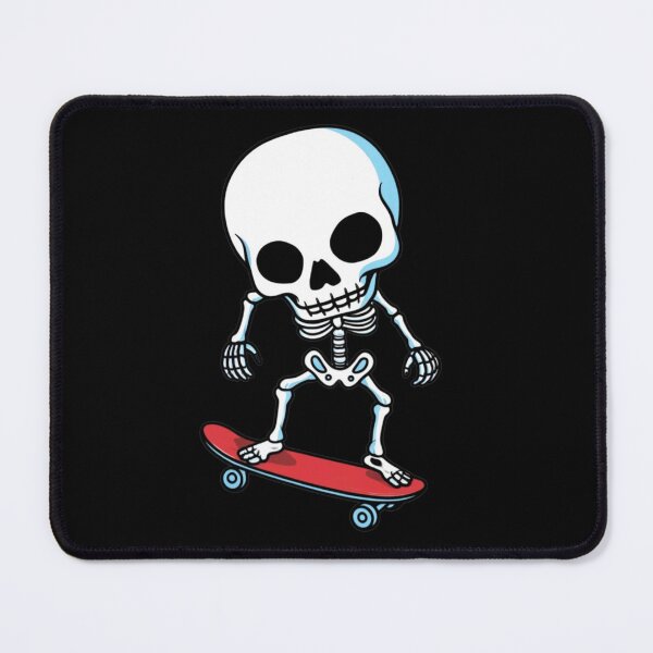 Item preview, Funny Chibi Skeleton Skater Halloween Cute Spooky Skateboard Skeleton Design designed and sold by ColorSplash123.