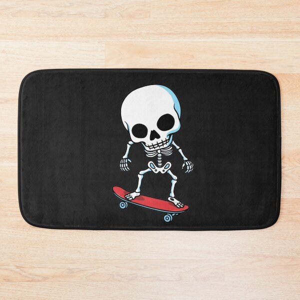 Item preview, Funny Chibi Skeleton Skater Halloween Cute Spooky Skateboard Skeleton Design designed and sold by ColorSplash123.