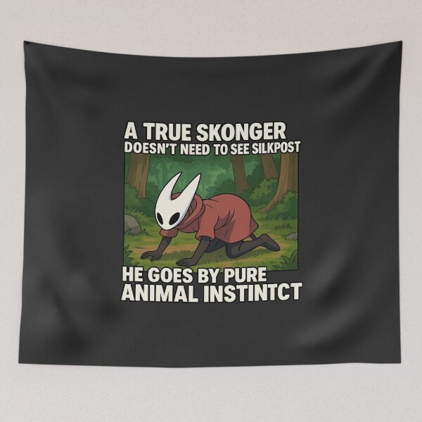 Item preview, Silksong Pure Animal Instinct Meme Square Art designed and sold by Bratak.