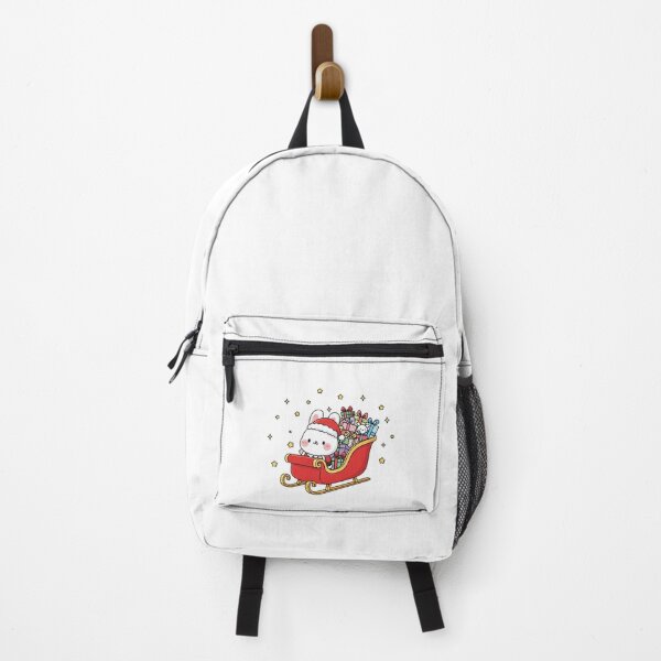 Item preview, Cute Kawaii Christmas Santa Bunny in Sleigh designed and sold by istoriadesign.