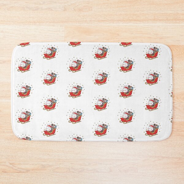 Item preview, Cute Kawaii Christmas Santa Bunny in Sleigh designed and sold by istoriadesign.