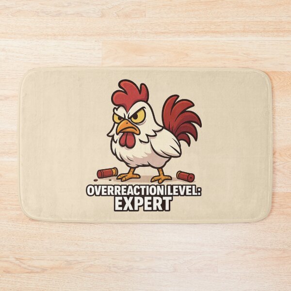Item preview, Overreaction Rooster Meme Cartoon designed and sold by Bratak.