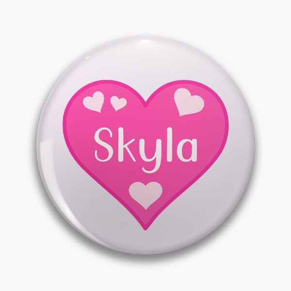 Item preview, Skyla Name Pink Heart  designed and sold by Jeallan Designs.
