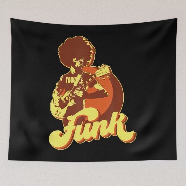 Item preview, 70S Retro Funk Afro Band Guitarist  designed and sold by Delinatma.