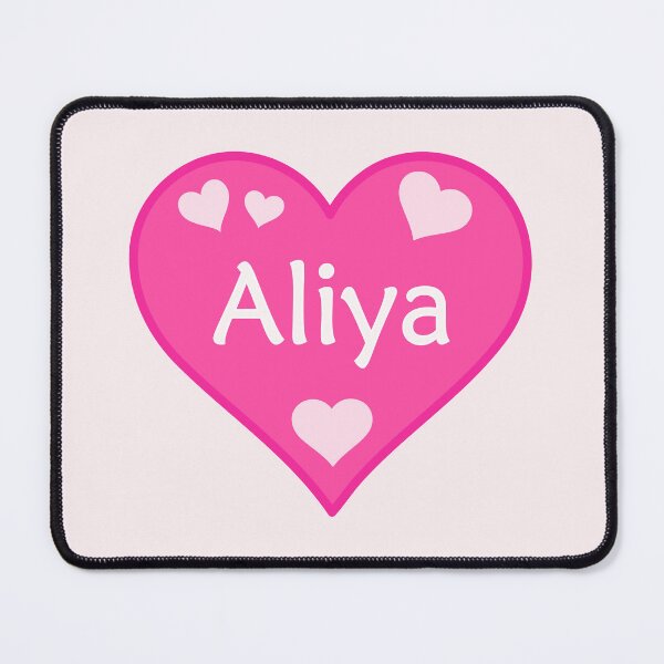 Item preview, Aliya Name Pink Heart  designed and sold by Jeallan Designs.
