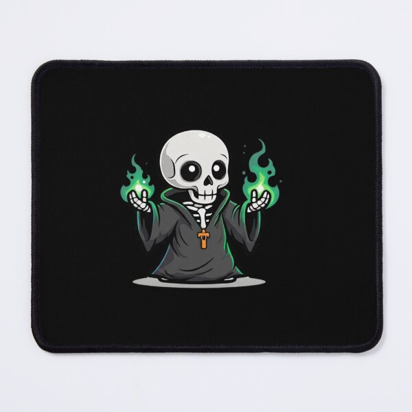 Item preview, Funny Chibi Skeleton Wizard Halloween Cute Spooky Magic Skeleton Design designed and sold by ColorSplash123.