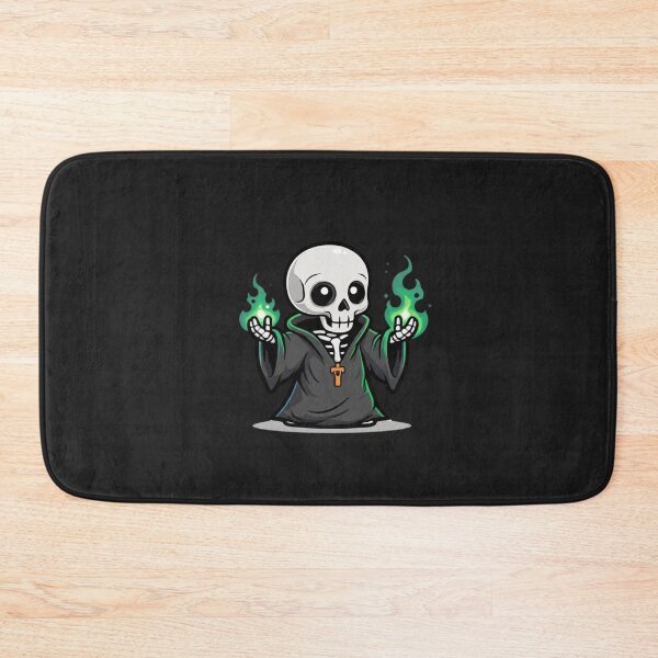 Item preview, Funny Chibi Skeleton Wizard Halloween Cute Spooky Magic Skeleton Design designed and sold by ColorSplash123.