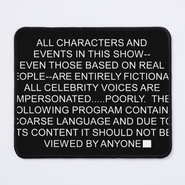 Item preview, South Park Disclaimer designed and sold by emaleeshant.