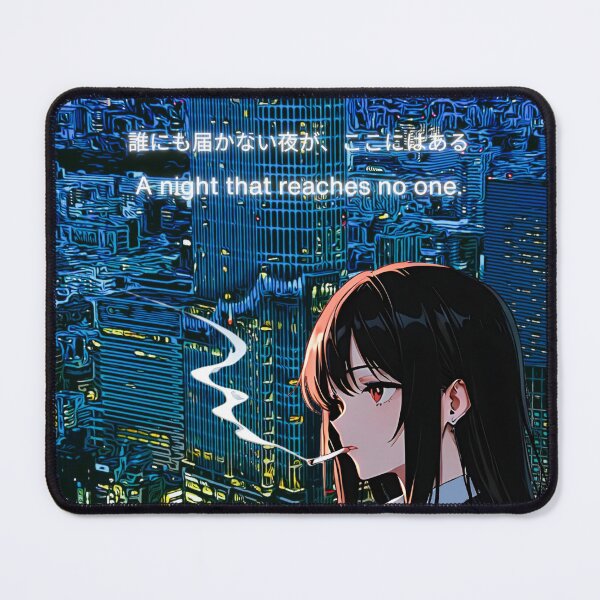 Item preview, A Night That Reaches No One – Japanese Aesthetic Sad Anime Otaku Girl in Tokyo designed and sold by JapanPopArt.