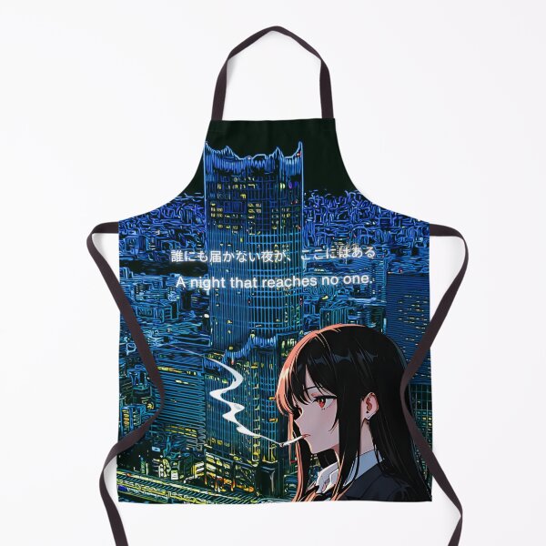 Item preview, A Night That Reaches No One – Japanese Aesthetic Sad Anime Otaku Girl in Tokyo designed and sold by JapanPopArt.