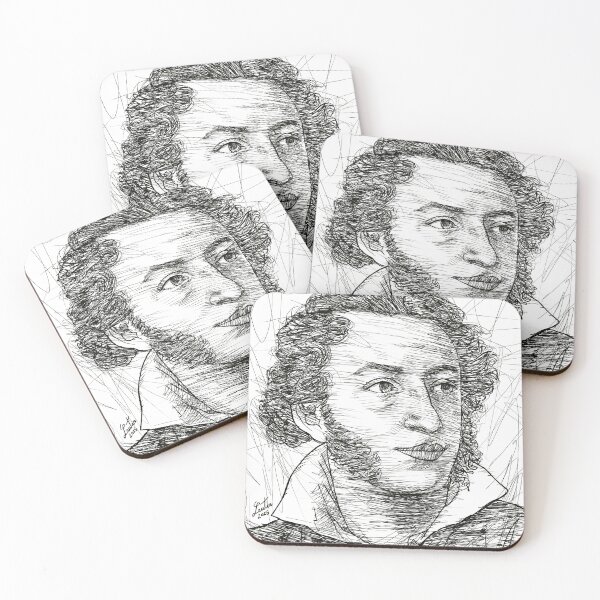 Item preview, ALEXANDER PUSHKIN ink portrait designed and sold by lautir.