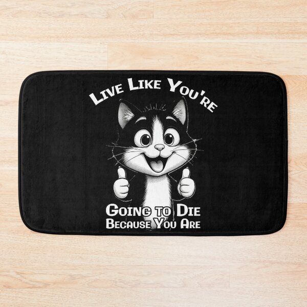 Item preview, Existential Optimism Cat - Funny Dark Humor designed and sold by A-T-H.