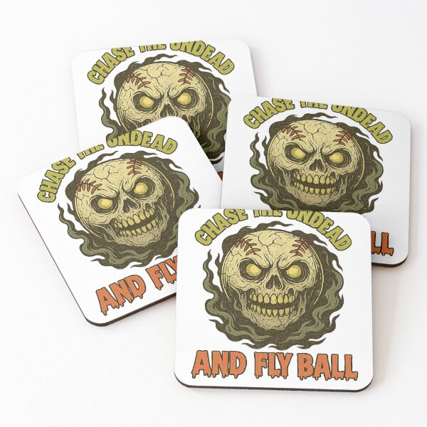 Item preview, Chase The Undead And Fly Ball Black White Baseball Halloween designed and sold by KATYBROWNd.