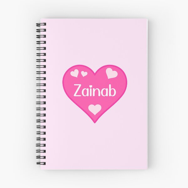 Item preview, Zainab Name Pink Heart  designed and sold by Jeallan Designs.