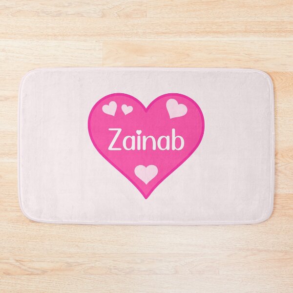 Item preview, Zainab Name Pink Heart  designed and sold by Jeallan Designs.