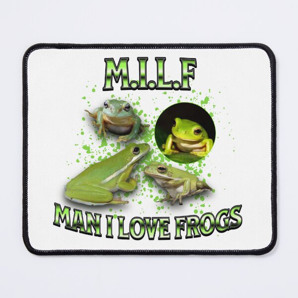 Item preview, Man I Love Frogs Funny Meme designed and sold by setofeights.
