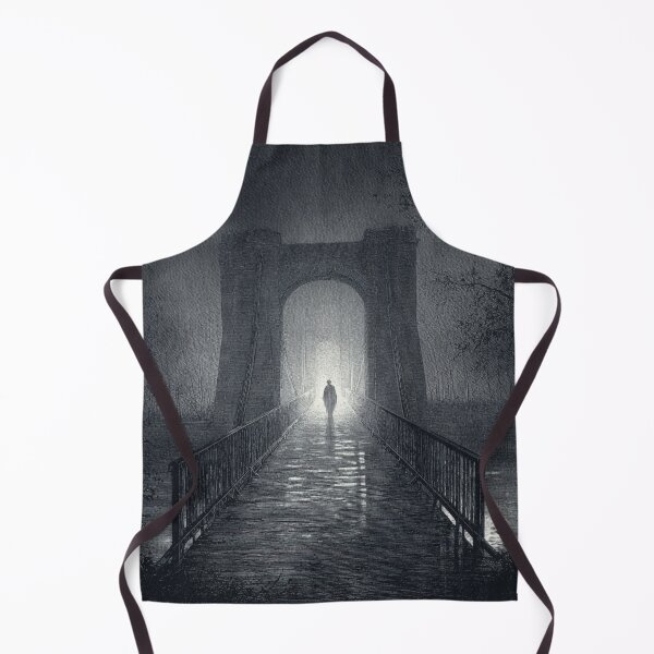 Item preview, Alone on the Bridge – Dark Noir Artwork designed and sold by AlexLineArt.
