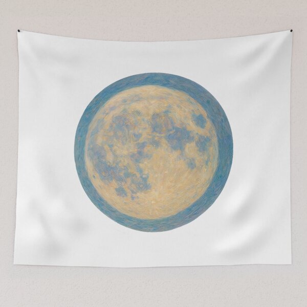 Item preview, Monet Moon Impressionist Art designed and sold by Retr0Tshirts.