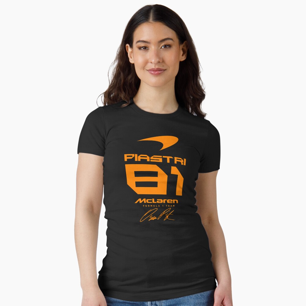 Oscar Piastri Motorsports Driver 1489 Fitted V-Neck T-Shirt