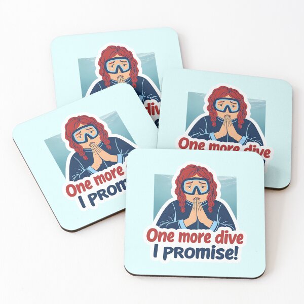 Item preview, One More Dive I Promise – Funny Scuba Diving Design designed and sold by AnnumanTees.