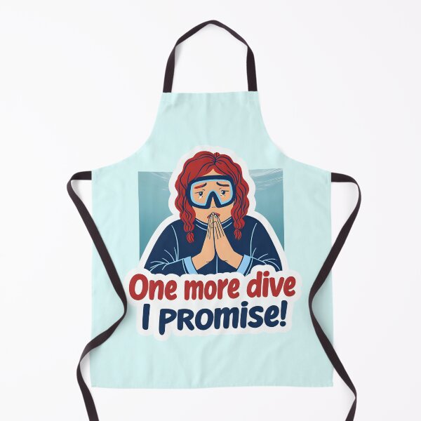 Item preview, One More Dive I Promise – Funny Scuba Diving Design designed and sold by AnnumanTees.