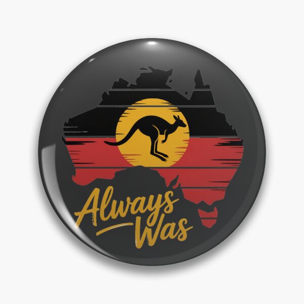 Item preview, Always Was Aboriginal Flag Australia Silhouette Design designed and sold by stickercuffs.